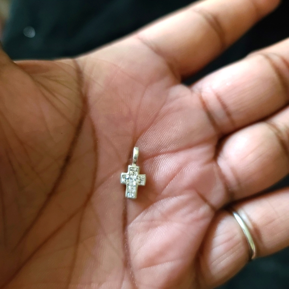 Sterling Silver Cross Pendant Charm